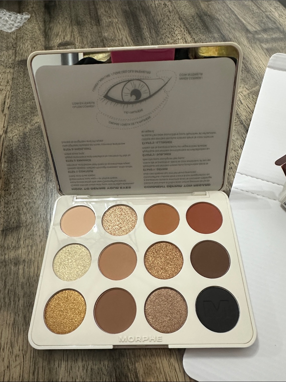 Morphe Neutral Eyeshadow Palette - Gold, Bronze & Brown Shades